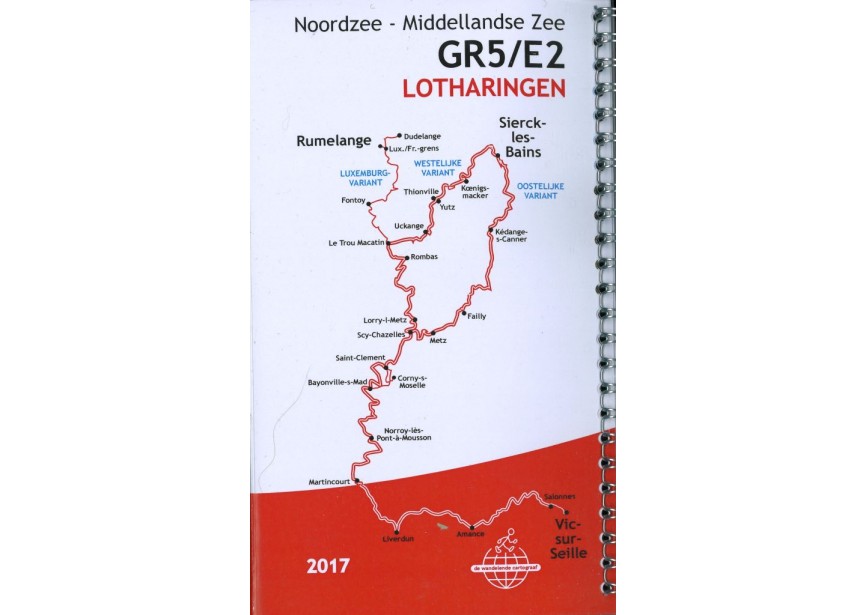 GR5-E2 - deel Lotharingen kaart