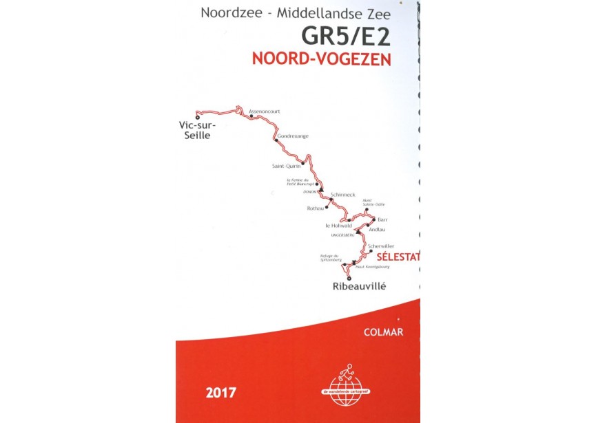 GR5-E2 - deel Noord Vogezen kaart
